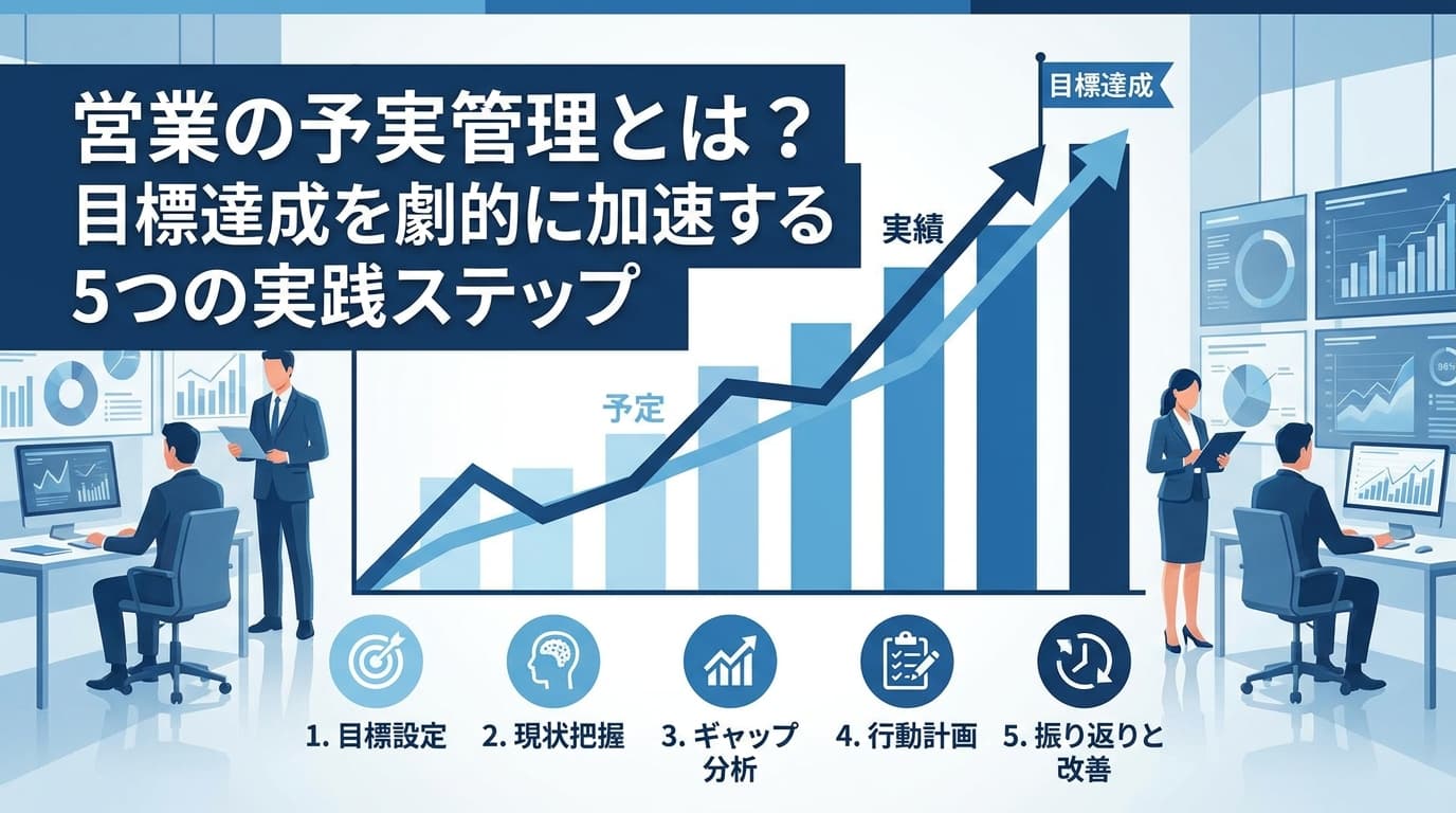 営業の予実管理とは?目標達成を劇的に加速する5つの実践ステップ