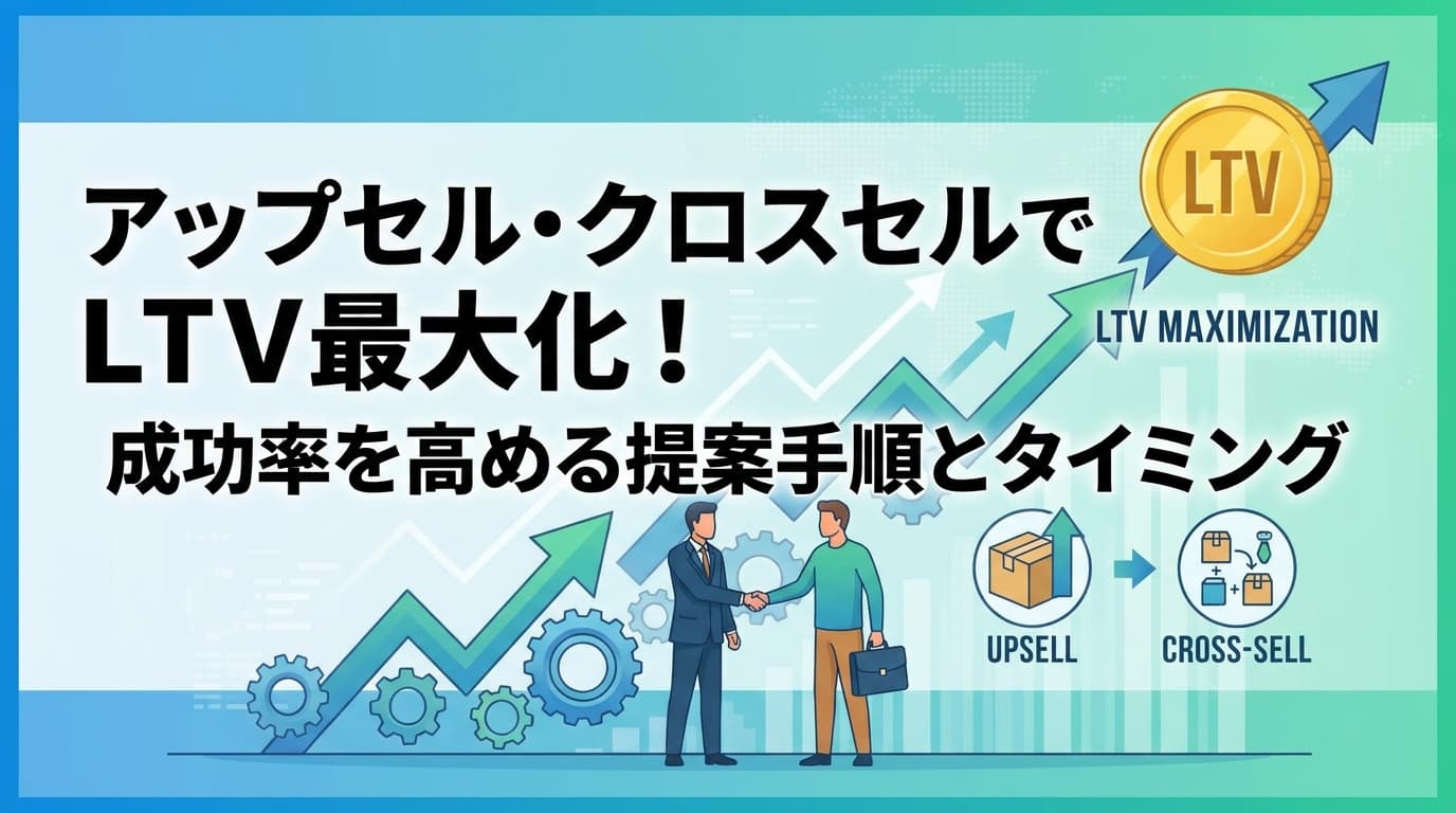 アップセル・クロスセルでLTV最大化!成功率を高める提案手順とタイミング