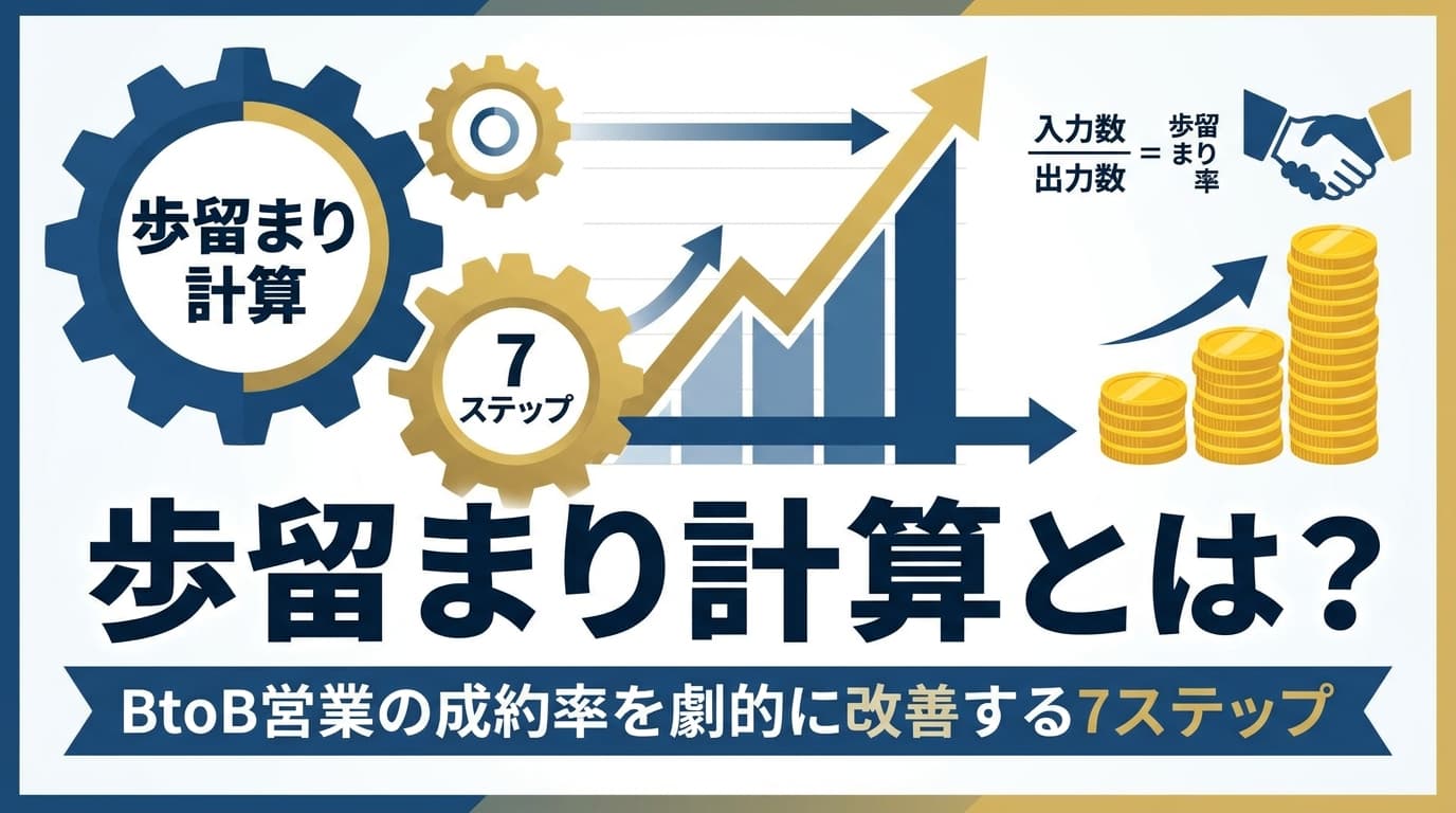 BtoB営業の歩留まり計算ガイド|成約率を改善する7ステップと計算式