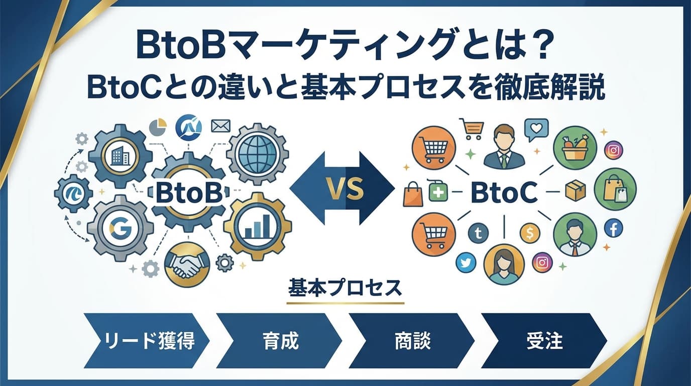 BtoBマーケティングとは?BtoCとの違いと基本プロセスを徹底解説