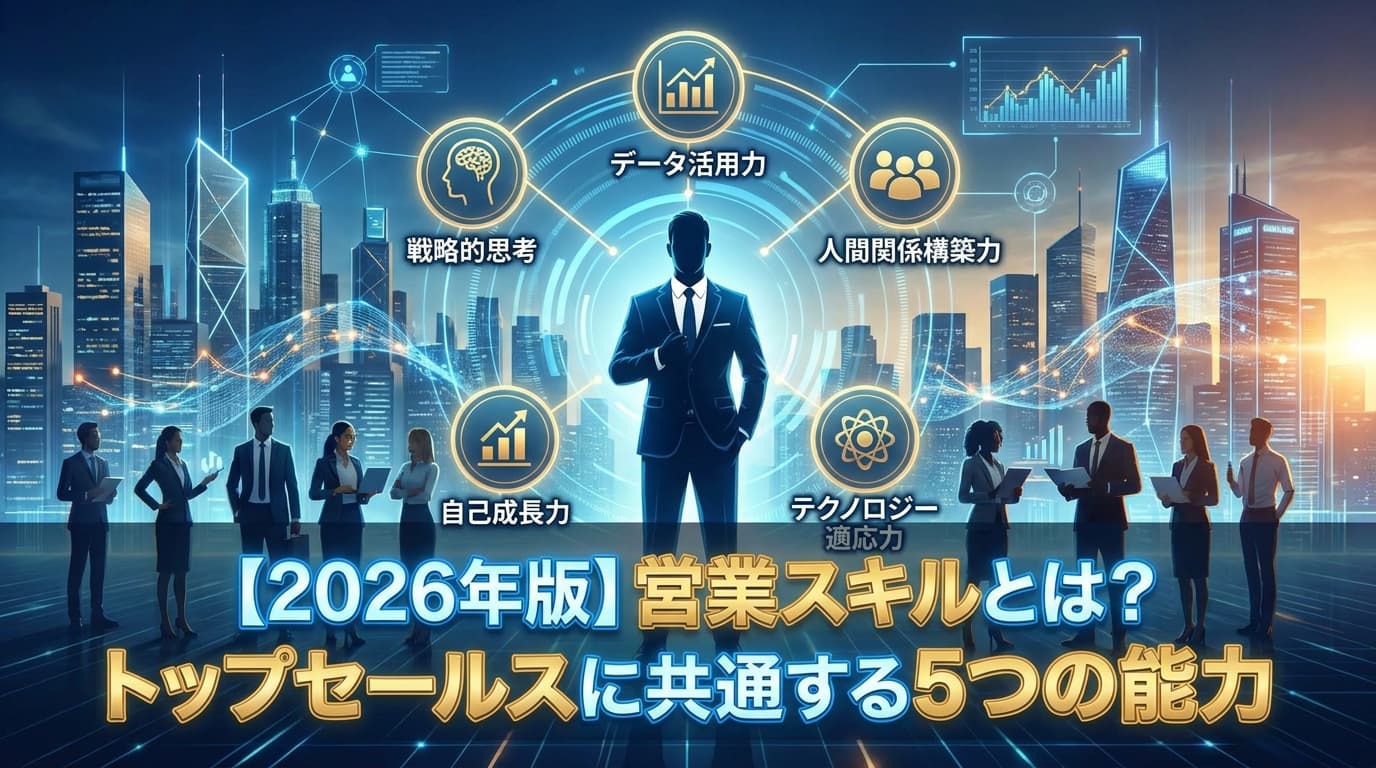 【2026年版】営業スキルとは?トップセールスに共通する5つの能力