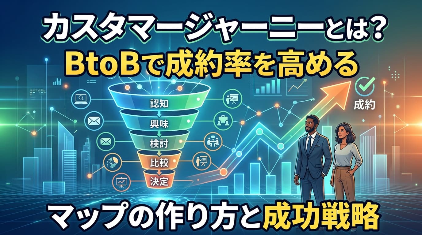 カスタマージャーニーとは?BtoBで成約率を高めるマップの作り方と成功戦略