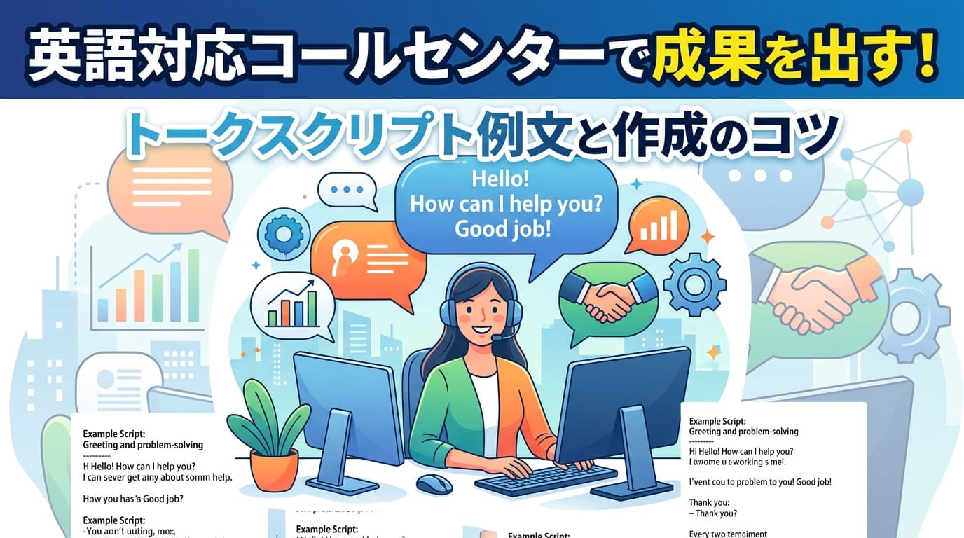 英語対応コールセンターで成果を出す!トークスクリプト例文と作成のコツ