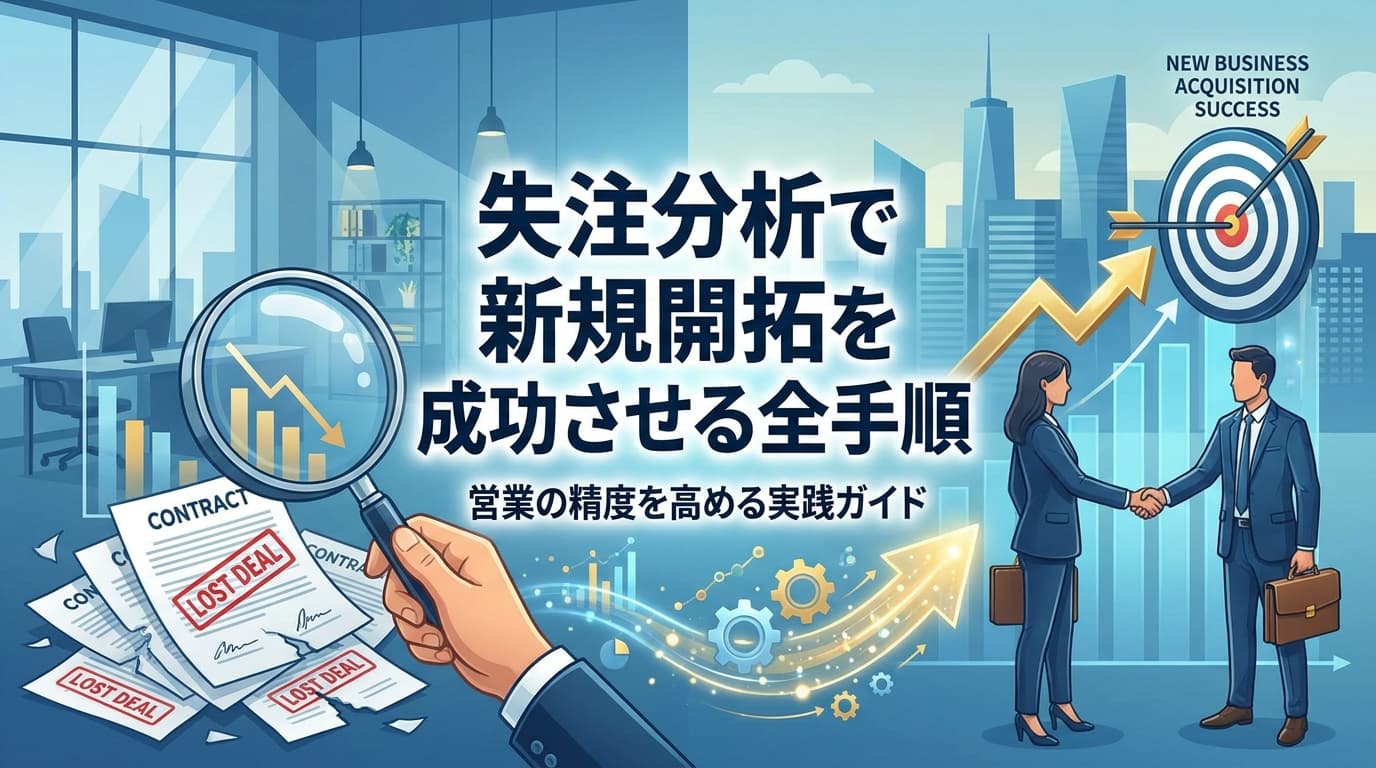 失注分析で新規開拓を成功させる全手順|営業の精度を高める実践ガイド