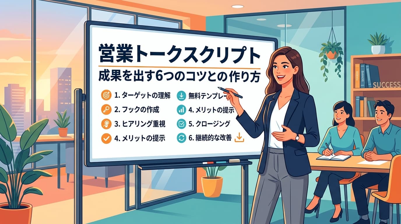 営業トークスクリプトの作り方|成果を出す6つのコツと無料テンプレート