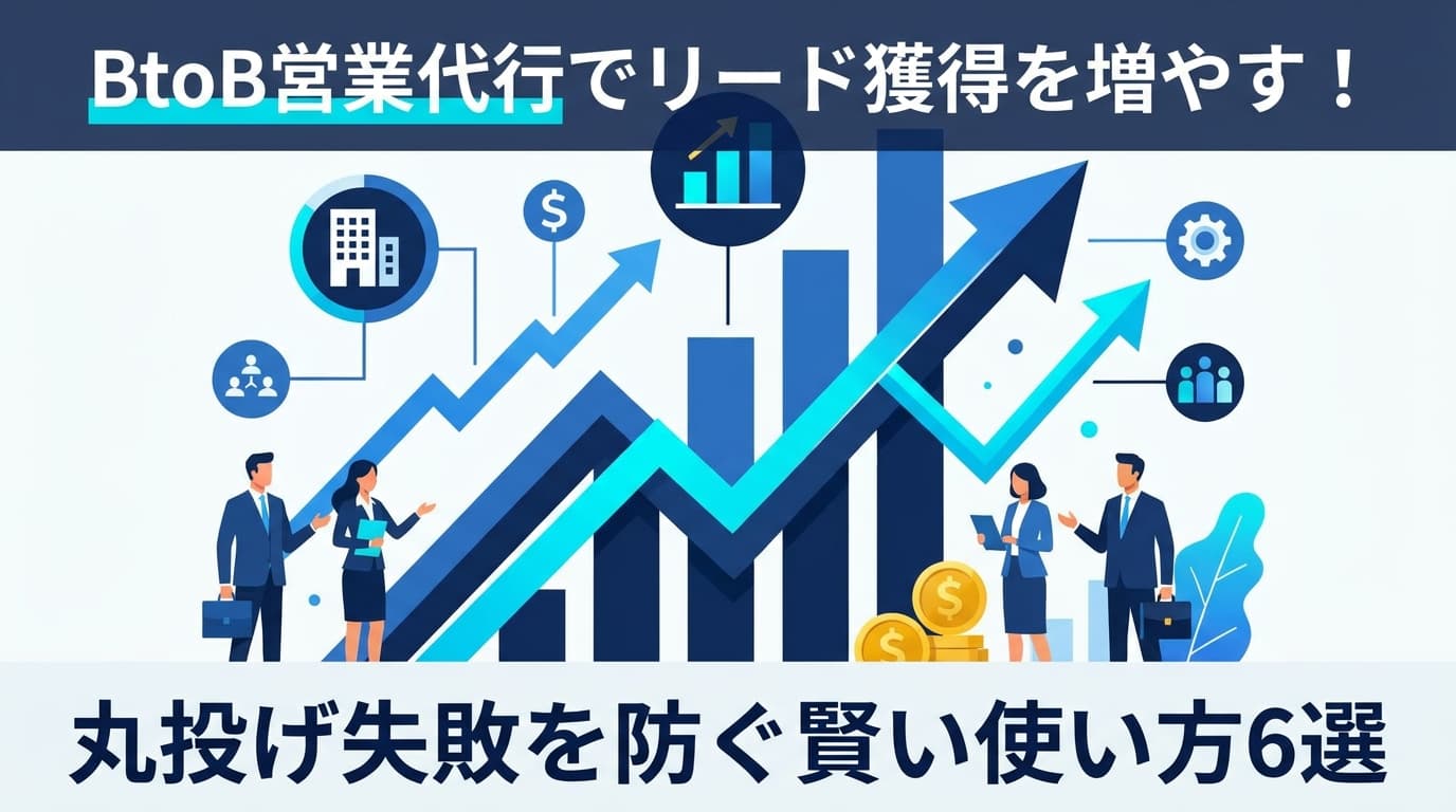 BtoB営業代行サービスおすすめ7選【2026年版】メリット・費用相場・選び方