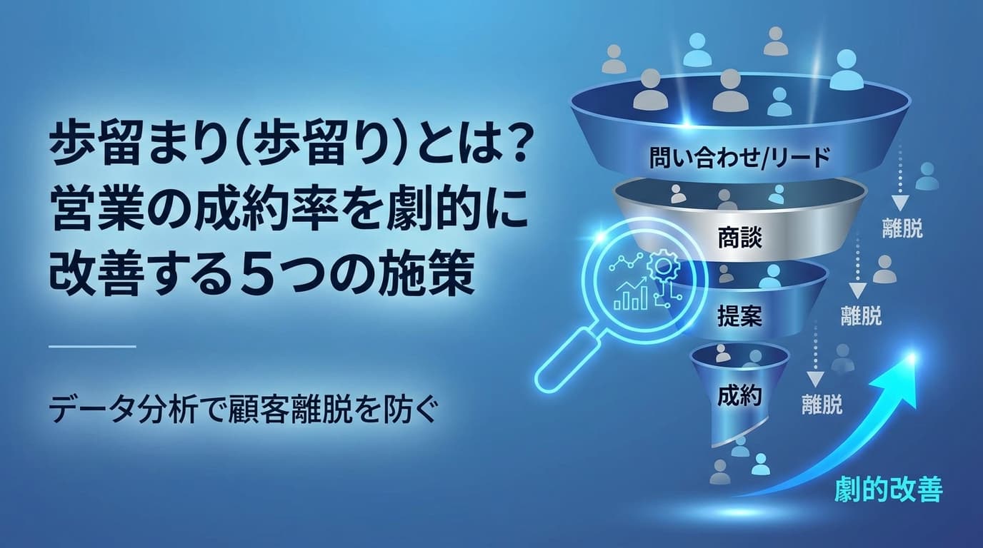 歩留まり(歩留り)とは?営業の成約率を劇的に改善する5つの施策
