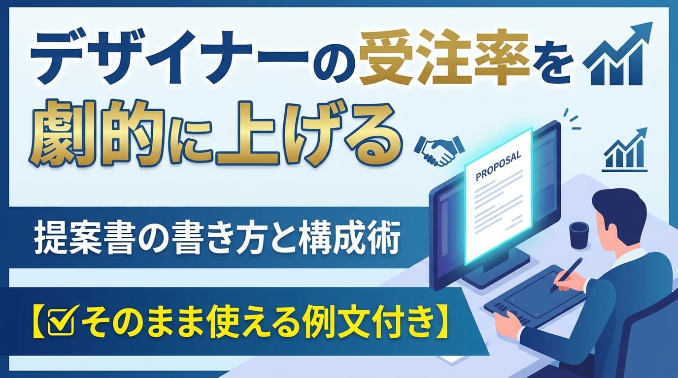 デザイナーの受注率を劇的に上げる提案書の書き方と構成術【そのまま使える例文付き】