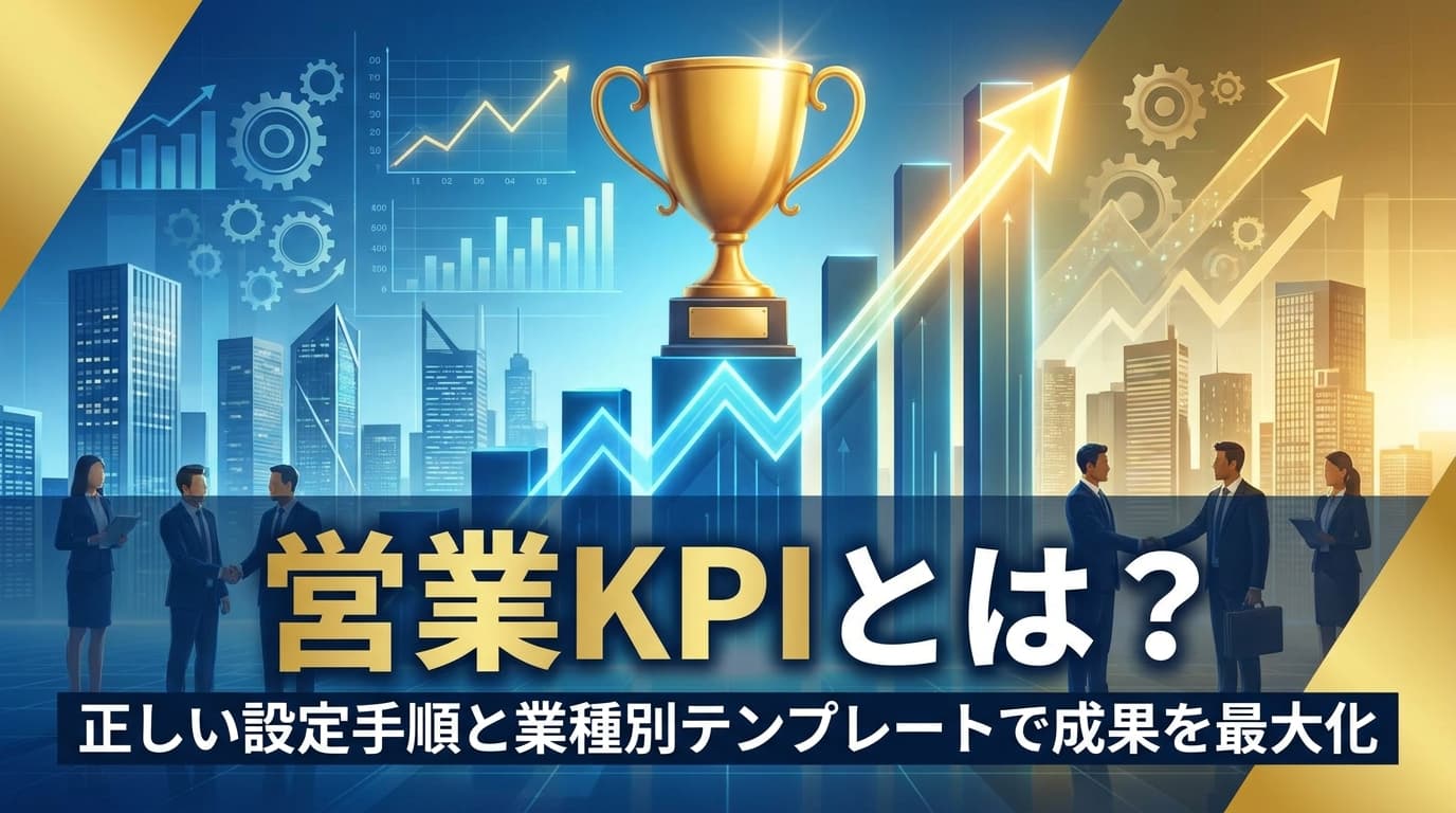 営業KPIとは?正しい設定手順と業種別テンプレートで成果を最大化