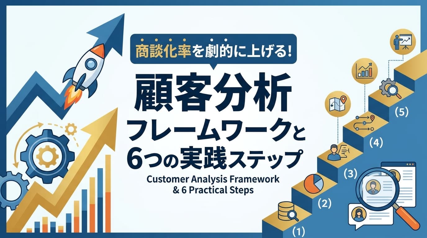 商談化率を上げる「顧客分析 フレームワーク」とは?6つの実践ステップと手法を解説