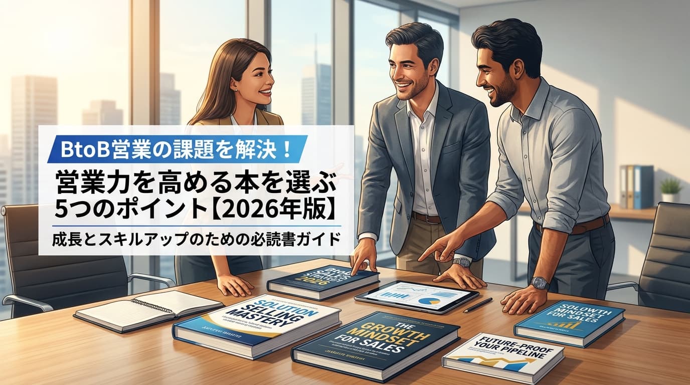 BtoB営業の課題を解決!営業力を高める本を選ぶ5つのポイント【2026年版】