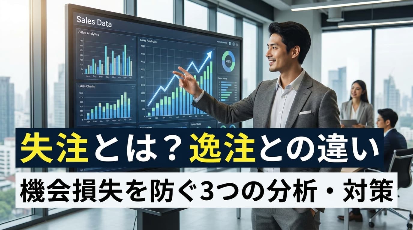 失注とは?逸注との違いと営業の機会損失を防ぐ3つの分析・対策ポイント