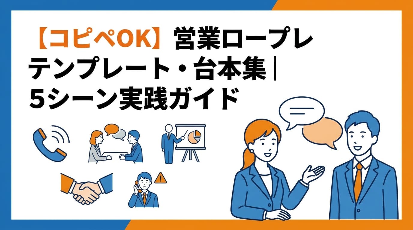 【コピペOK】営業ロープレ テンプレート・台本集|成約率を上げる5シーン実践ガイド