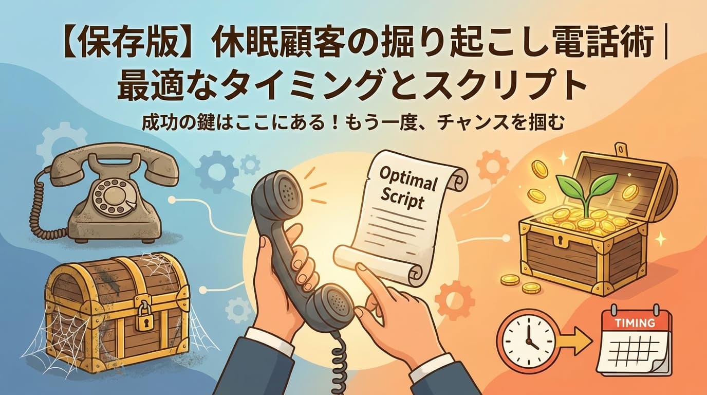 【保存版】休眠顧客の掘り起こし電話術|最適なタイミングとスクリプト