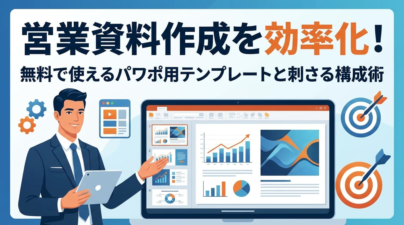 営業資料のパワポテンプレート無料7選|構成・デザインのコツ【2026年版】