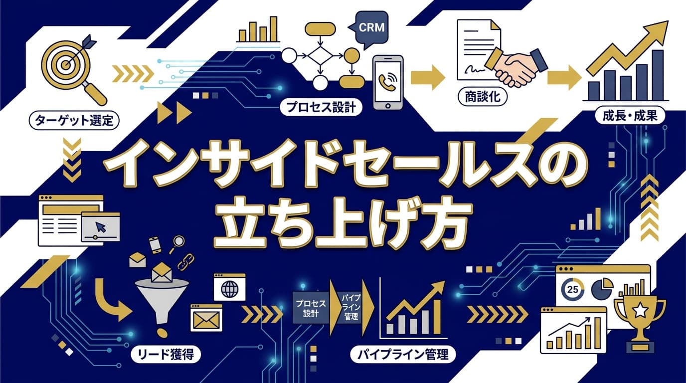 インサイドセールスの立ち上げ方|6ステップと失敗しない始め方