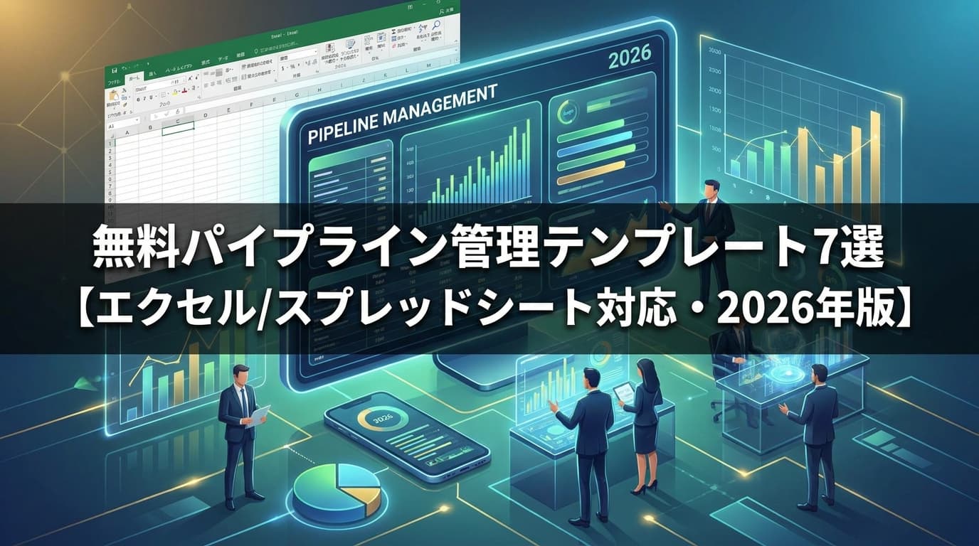 無料パイプライン管理テンプレート7選【エクセル/スプレッドシート対応・2026年版】