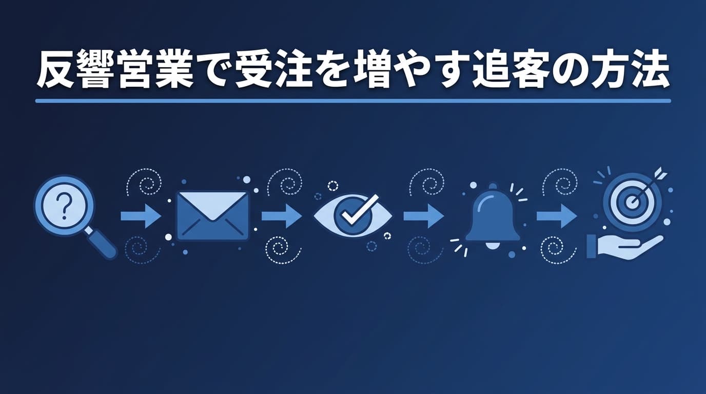 反響営業で受注を増やす追客の方法|提案後に“読まれた”を見て動く