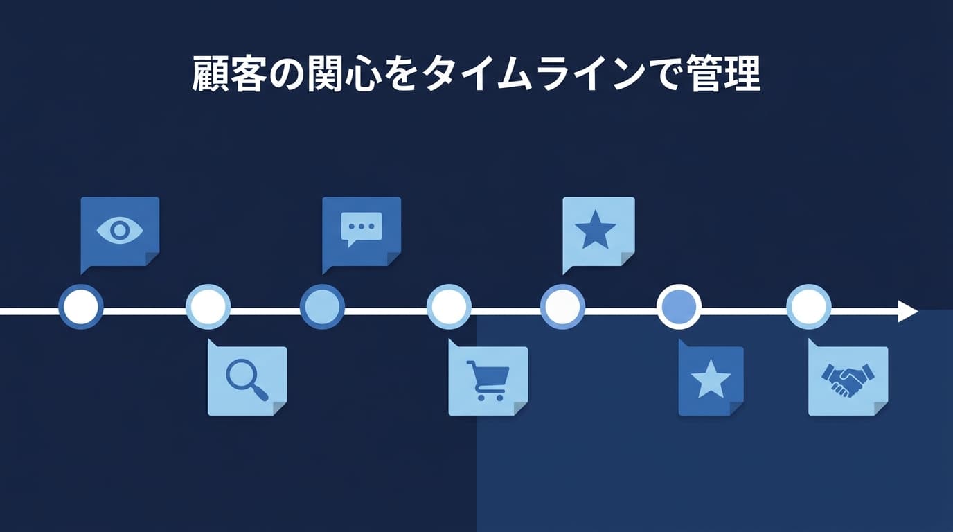 顧客の関心をタイムラインで管理する方法|追客漏れと「言った言わない」をなくす
